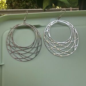 Elegant Silver Hoop Earrings